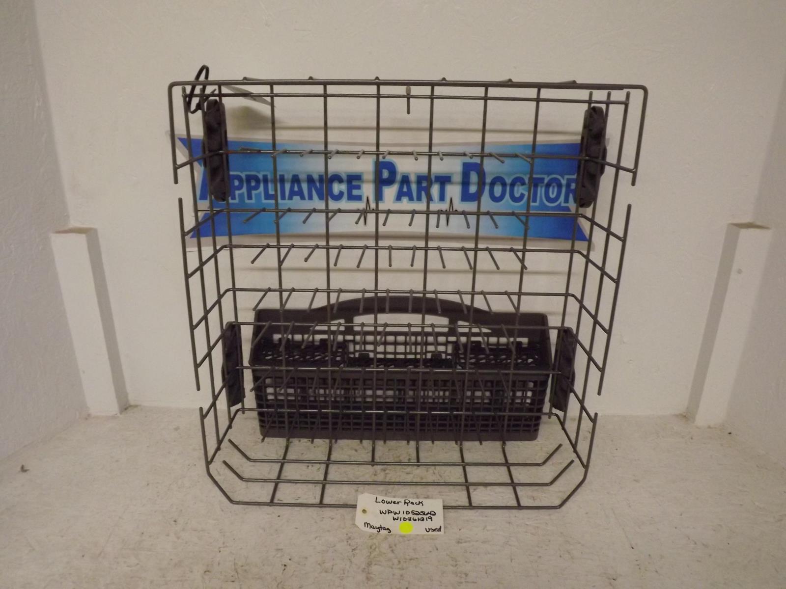 Maytag Dishwasher WPW10525642 W10861219 Lower Rack Used Maytag Dishwasher WPW10525642 W10861219 Lower Rack Used